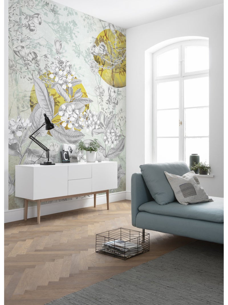 Papier peint panoramique - golden sun - taille: 200 x 280 cm Multicolore - Kiabi