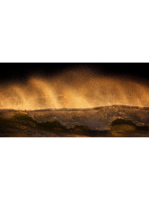 Papier peint panoramique - golden wave - taille: 200 x 100 cm - Kiabi
