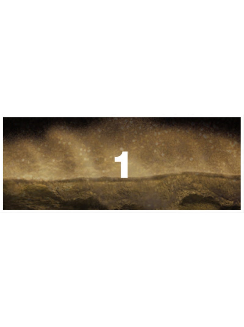 Papier peint panoramique - golden wave - taille: 200 x 100 cm Multicolore - Kiabi
