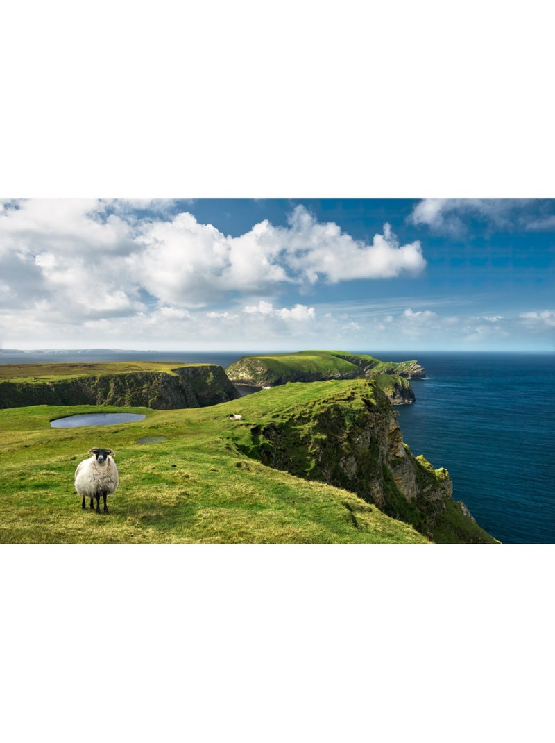 Papier peint panoramique - green ireland - taille: 450 x 280 cm Multicolore - Kiabi
