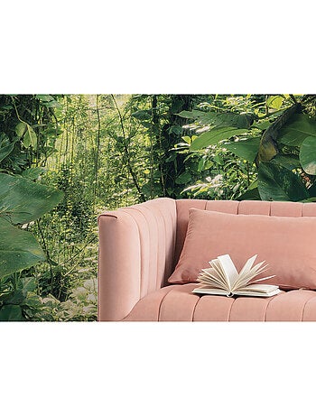Papier peint panoramique - green leaves - taille: 450 x 280 cm
