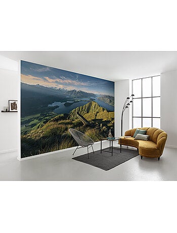 Papier peint panoramique - green ridges - taille: 450 x 280 cm