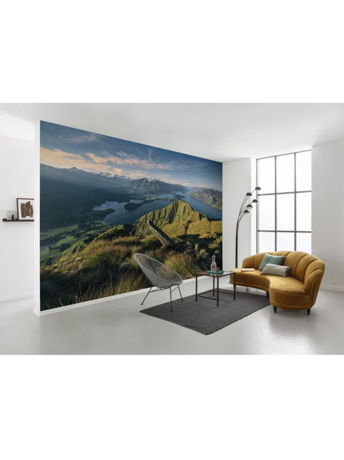 Papier peint panoramique - green ridges - taille: 450 x 280 cm - Kiabi