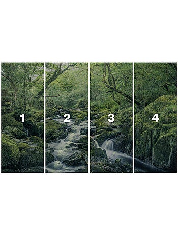 Papier peint panoramique - green tales - taille: 400 x 250 cm