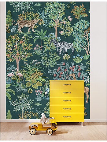 Papier peint panoramique - happy jungle - taille: 200 x 280 cm
