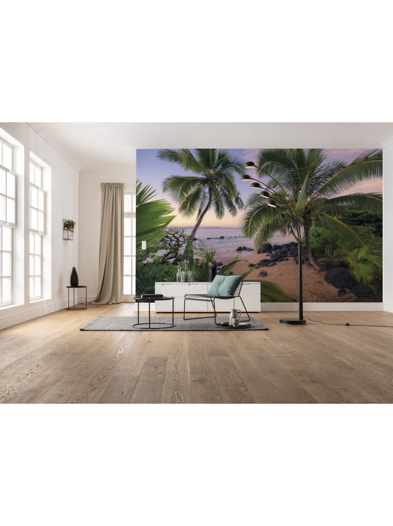 Papier peint panoramique - hawaiian dreams - taille: 450 x 280 cm Multicolore - Kiabi