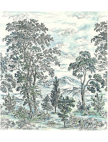 Papier peint panoramique - highland trees - taille: 250 x 280 cm