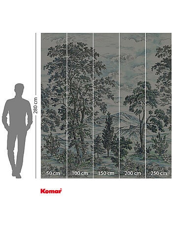 Papier peint panoramique - highland trees - taille: 250 x 280 cm