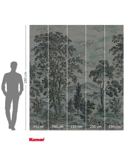 Papier peint panoramique - highland trees - taille: 250 x 280 cm - Kiabi Papier peint panoramique - highland trees - taille: 250 x 280 cm - Kiabi