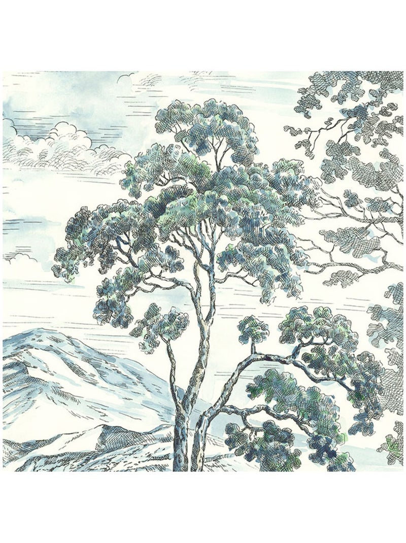 Papier peint panoramique - highland trees - taille: 250 x 280 cm Multicolore - Kiabi