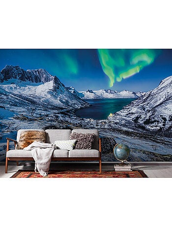Papier peint panoramique - i love norway - taille: 400 x 250 cm