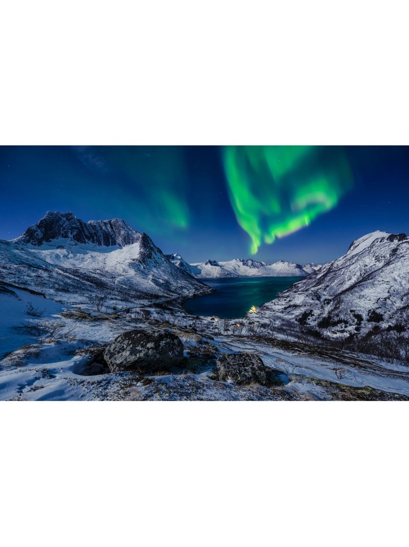 Papier peint panoramique - i love norway - taille: 400 x 250 cm Multicolore - Kiabi