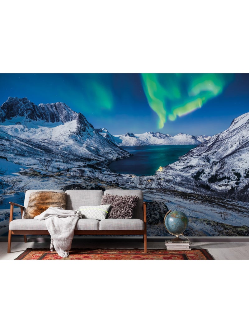 Papier peint panoramique - i love norway - taille: 400 x 250 cm Multicolore - Kiabi