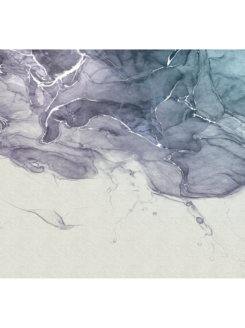 Papier peint panoramique - ink blue fluid - taille: 300 x 280 cm Multicolore - Kiabi