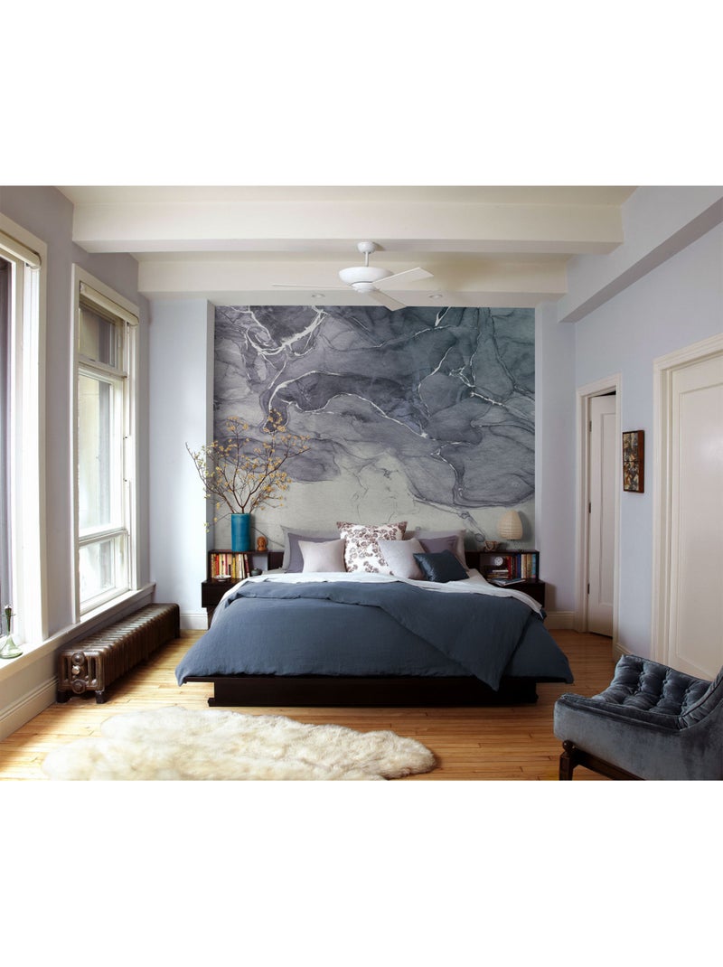 Papier peint panoramique - ink blue fluid - taille: 300 x 280 cm Multicolore - Kiabi