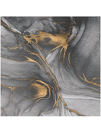 Papier peint panoramique - ink gold flow - taille: 300 x 280 cm