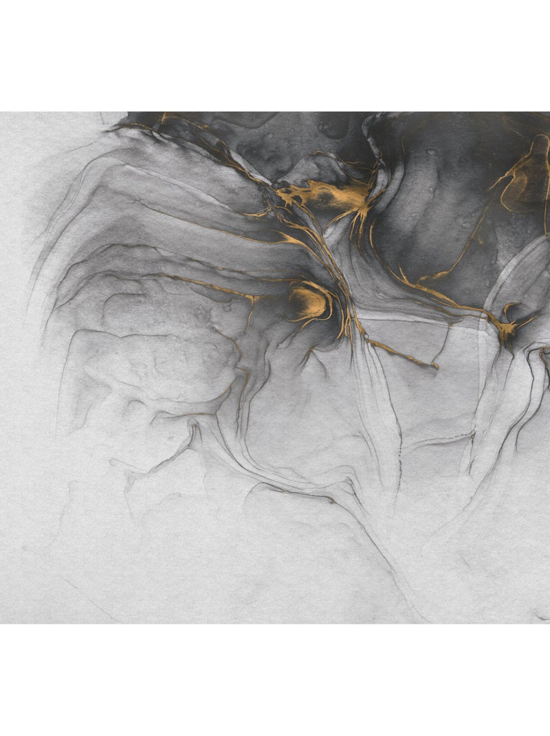 Papier peint panoramique - ink gold flow - taille: 300 x 280 cm Multicolore - Kiabi