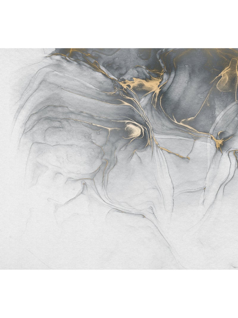Papier peint panoramique - ink gold fluid - taille: 300 x 280 cm Multicolore - Kiabi