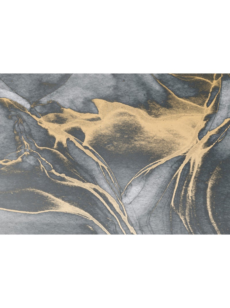 Papier peint panoramique - ink gold fluid - taille: 300 x 280 cm Multicolore - Kiabi