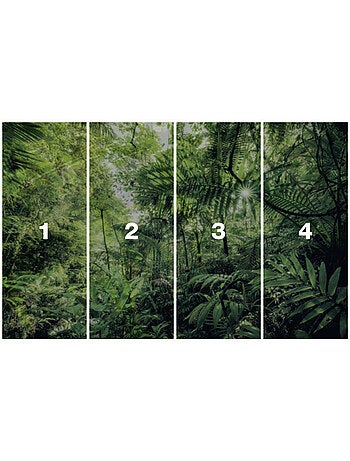 Papier peint panoramique - into the jungle - taille: 400 x 250 cm