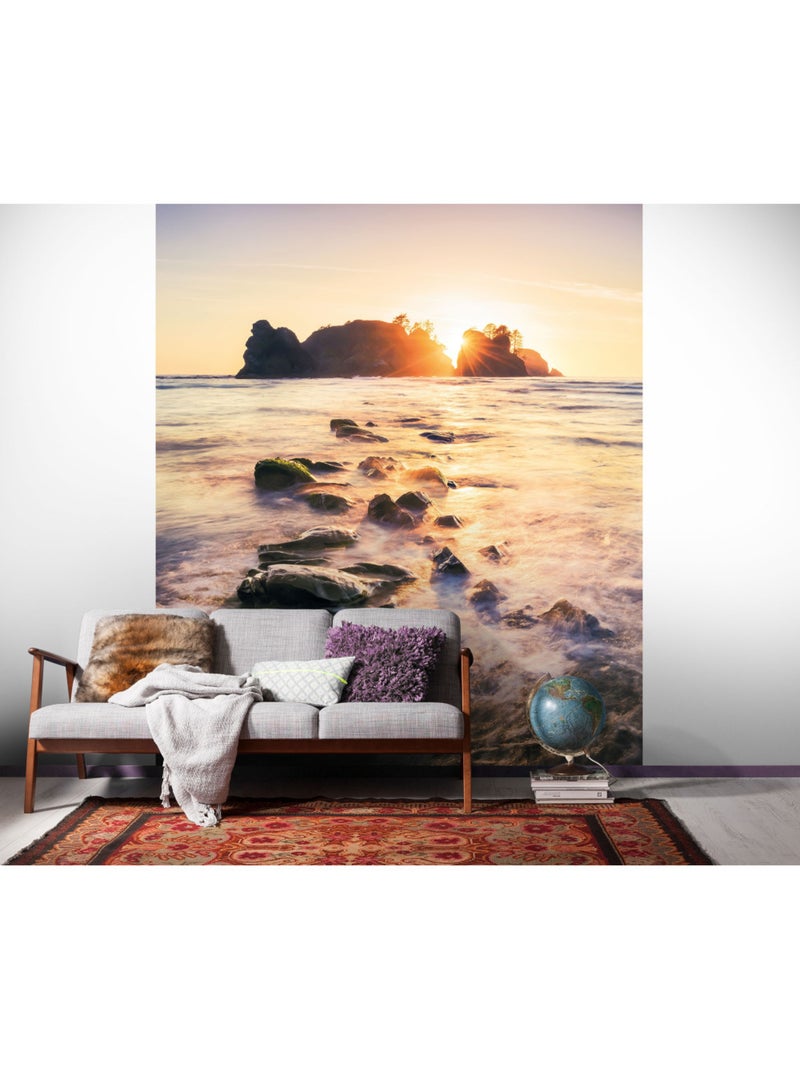Papier peint panoramique - island dreaming - taille: 200 x 250 cm Multicolore - Kiabi