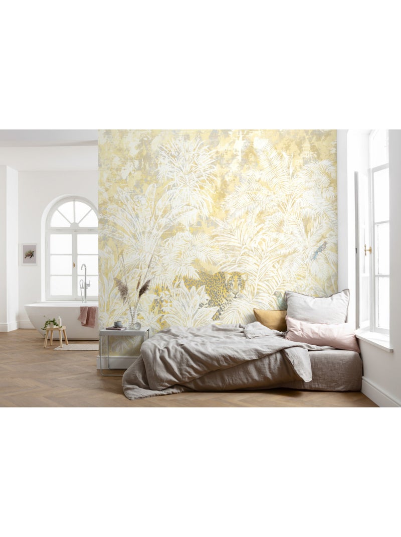 Papier peint panoramique - jungle maze - taille: 300 x 280 cm Multicolore - Kiabi