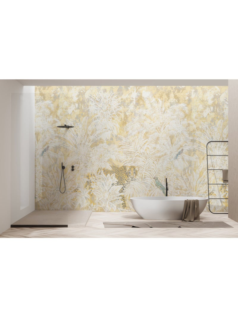 Papier peint panoramique - jungle maze - taille: 300 x 280 cm Multicolore - Kiabi