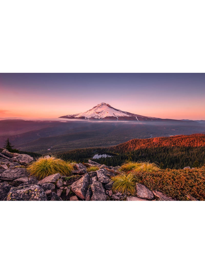 Papier peint panoramique - kingdom of a mountain - taille: 400 x 250 cm Multicolore - Kiabi