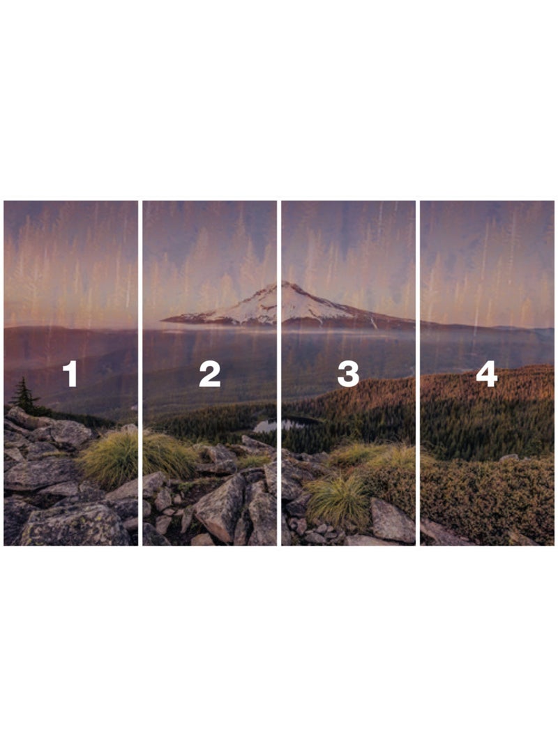 Papier peint panoramique - kingdom of a mountain - taille: 400 x 250 cm Multicolore - Kiabi
