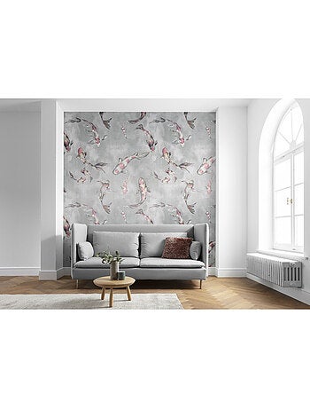 Papier peint panoramique - koi - taille: 300 x 280 cm