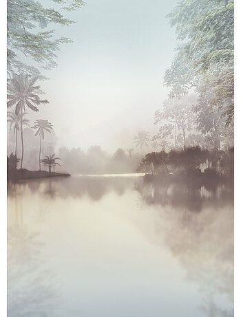 Papier peint panoramique - lac tropical pure - taille: 200 x 280 cm