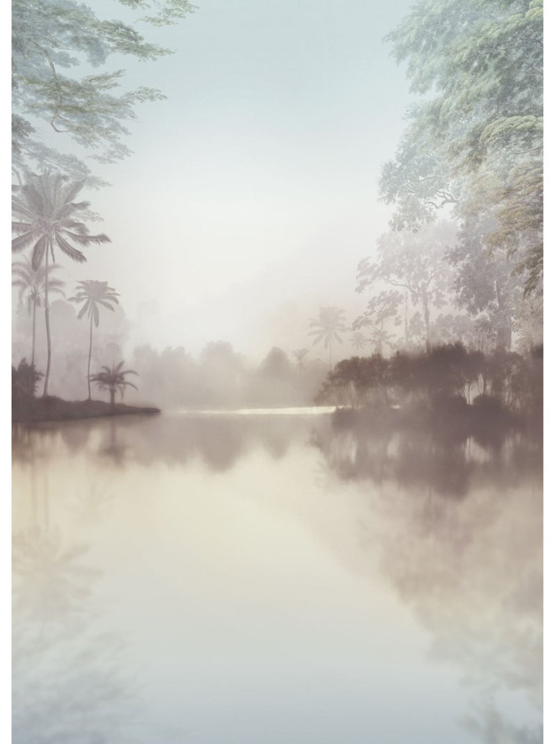 Papier peint panoramique - lac tropical pure - taille: 200 x 280 cm Multicolore - Kiabi