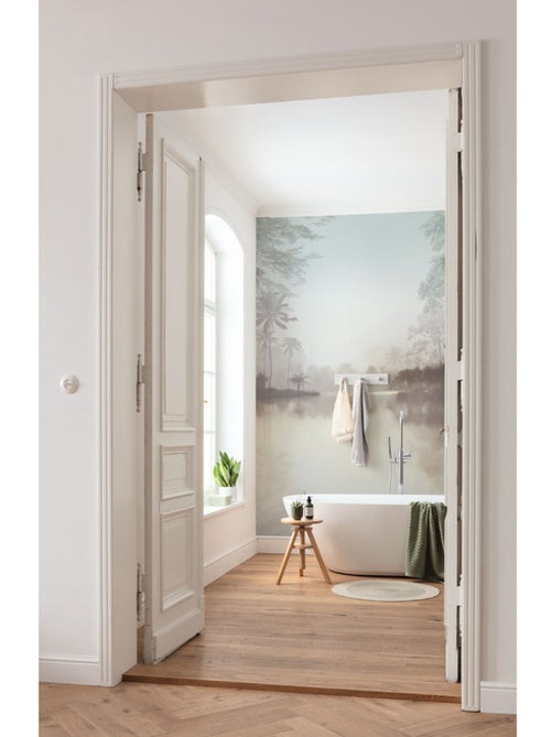 Papier peint panoramique - lac tropical pure - taille: 200 x 280 cm - Kiabi