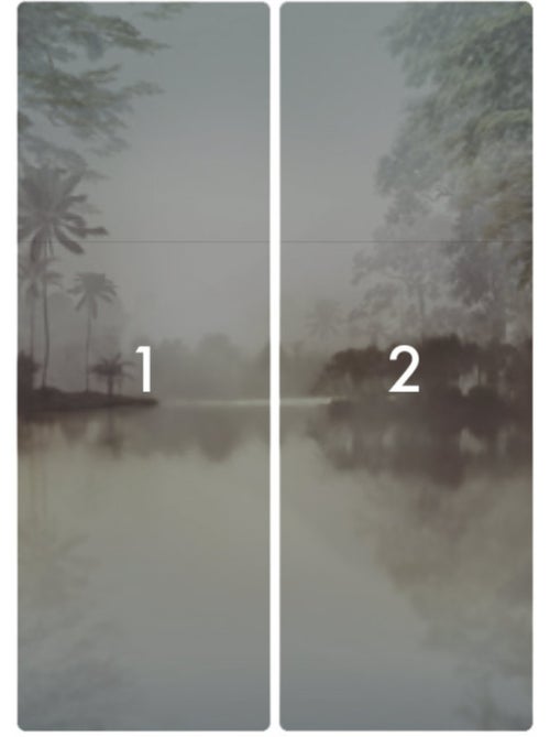 Papier peint panoramique - lac tropical pure - taille: 200 x 280 cm - Kiabi