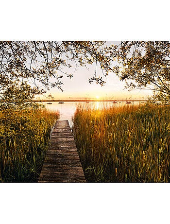 Papier peint panoramique - lakeside - taille: 300 x 250 cm
