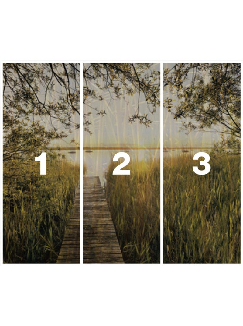 Papier peint panoramique - lakeside - taille: 300 x 250 cm Multicolore - Kiabi