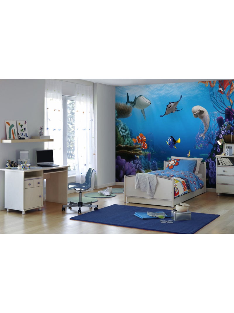 Papier peint panoramique - Le monde de Dory - Taille: 400 x 260 cm Multicolore - Kiabi