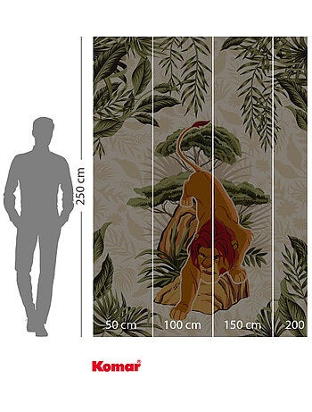 Papier peint panoramique - Le Roi Lion Long Live The King - Taille: 200 x 280 cm