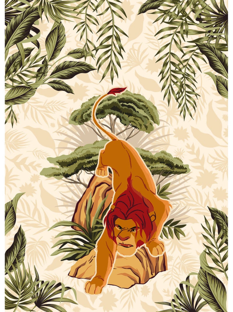 Papier peint panoramique - Le Roi Lion Long Live The King - Taille: 200 x 280 cm Multicolore - Kiabi