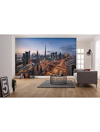 Papier peint panoramique - lights of dubai - taille: 450 x 280 cm