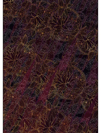 Papier peint panoramique - lotus - taille: 200 x 280 cm