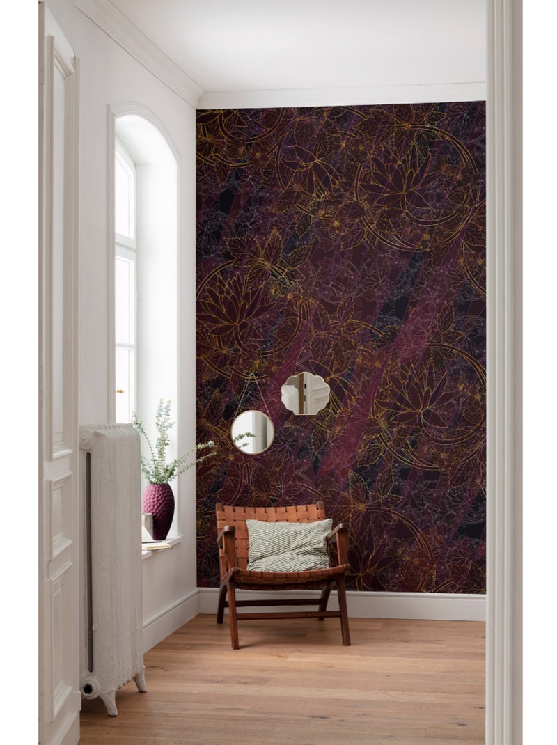Papier peint panoramique - lotus - taille: 200 x 280 cm Multicolore - Kiabi