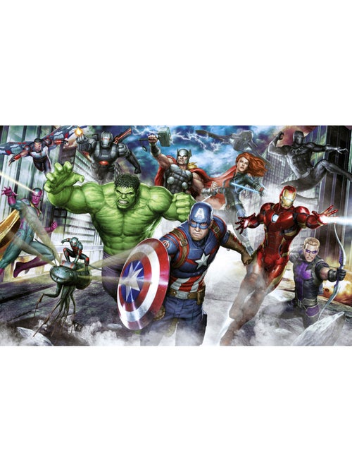 Papier peint panoramique - marvel avengers assemble - taille: 400 x 250 cm - Kiabi