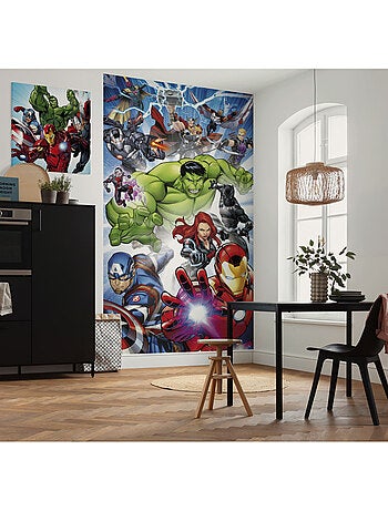 Papier peint panoramique - marvel avengers protect - taille: 150 x 250 cm