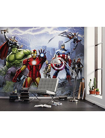 Papier peint panoramique - marvel avengers ultimate warriors - taille: 300 x 250 cm