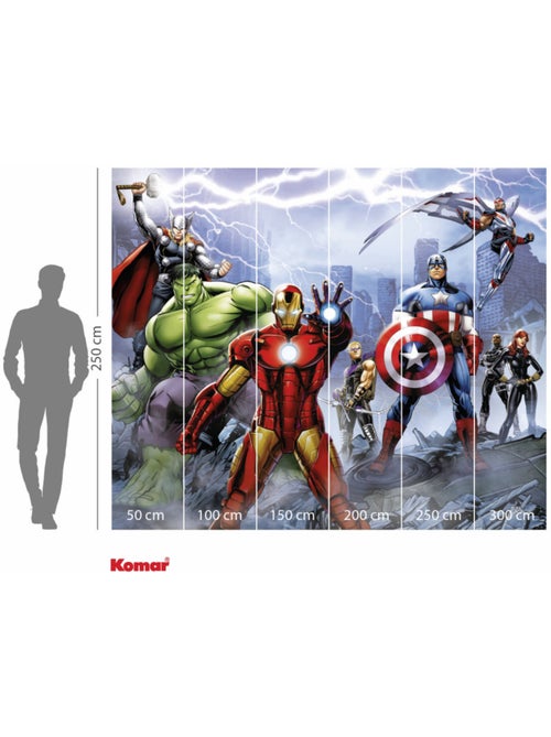 Papier peint panoramique - marvel avengers ultimate warriors - taille: 300 x 250 cm - Kiabi Papier peint panoramique - marvel avengers ultimate warriors - taille: 300 x 250 cm - Kiabi