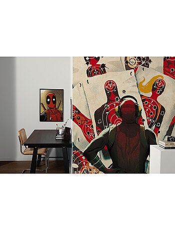 Papier peint panoramique - marvel deadpool target shooting - taille: 150 x 250 cm