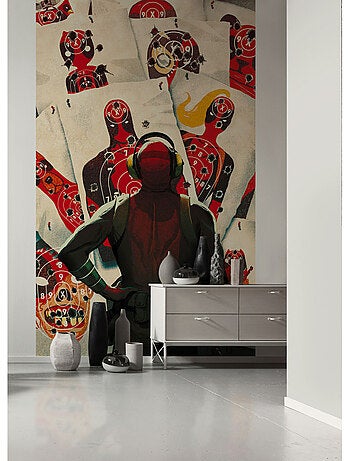 Papier peint panoramique - marvel deadpool target shooting - taille: 150 x 250 cm
