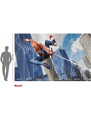 Papier peint panoramique - marvel spider-man attack! - taille: 400 x 250 cm