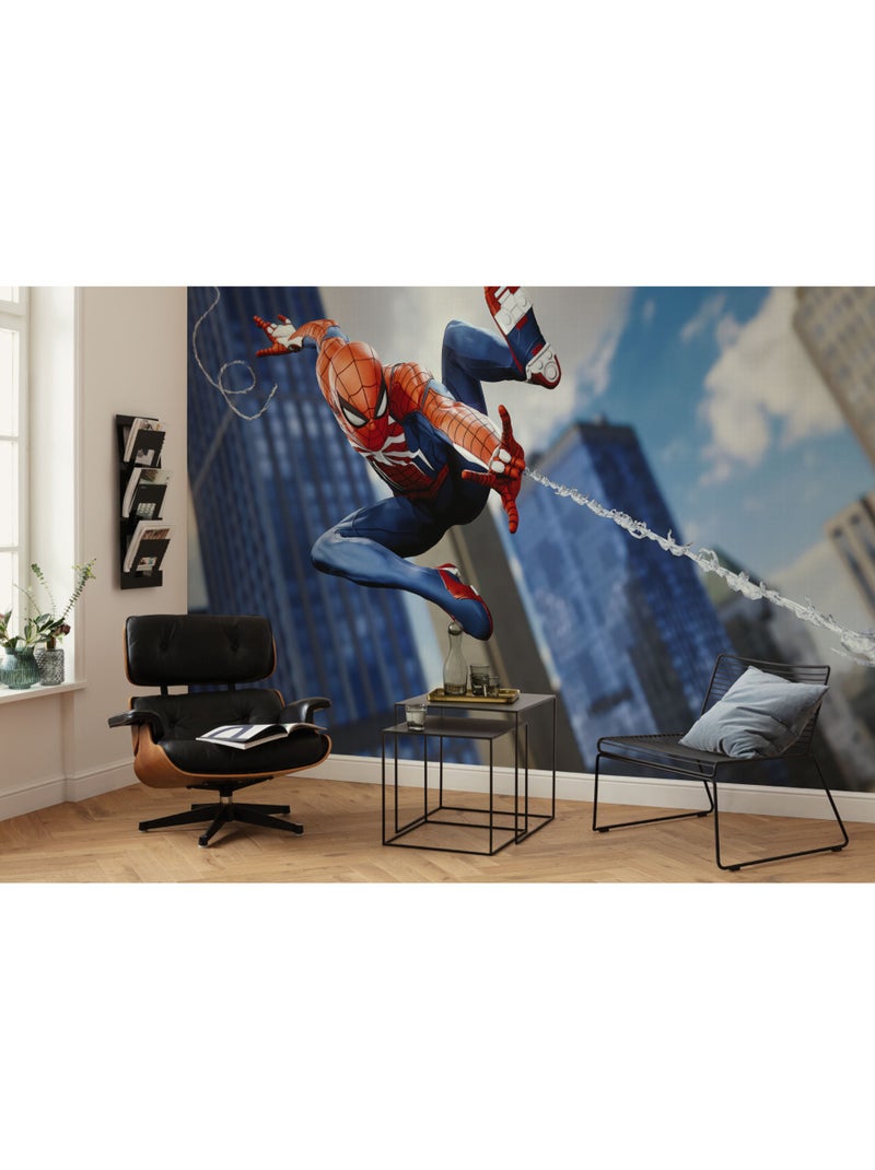 Papier peint panoramique - marvel spider-man attack! - taille: 400 x 250 cm Multicolore - Kiabi